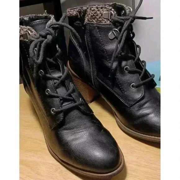 White Mountain (10M) Womens Ankle Black Tumbled Delroy‎ Booties - Picture 8 of 12